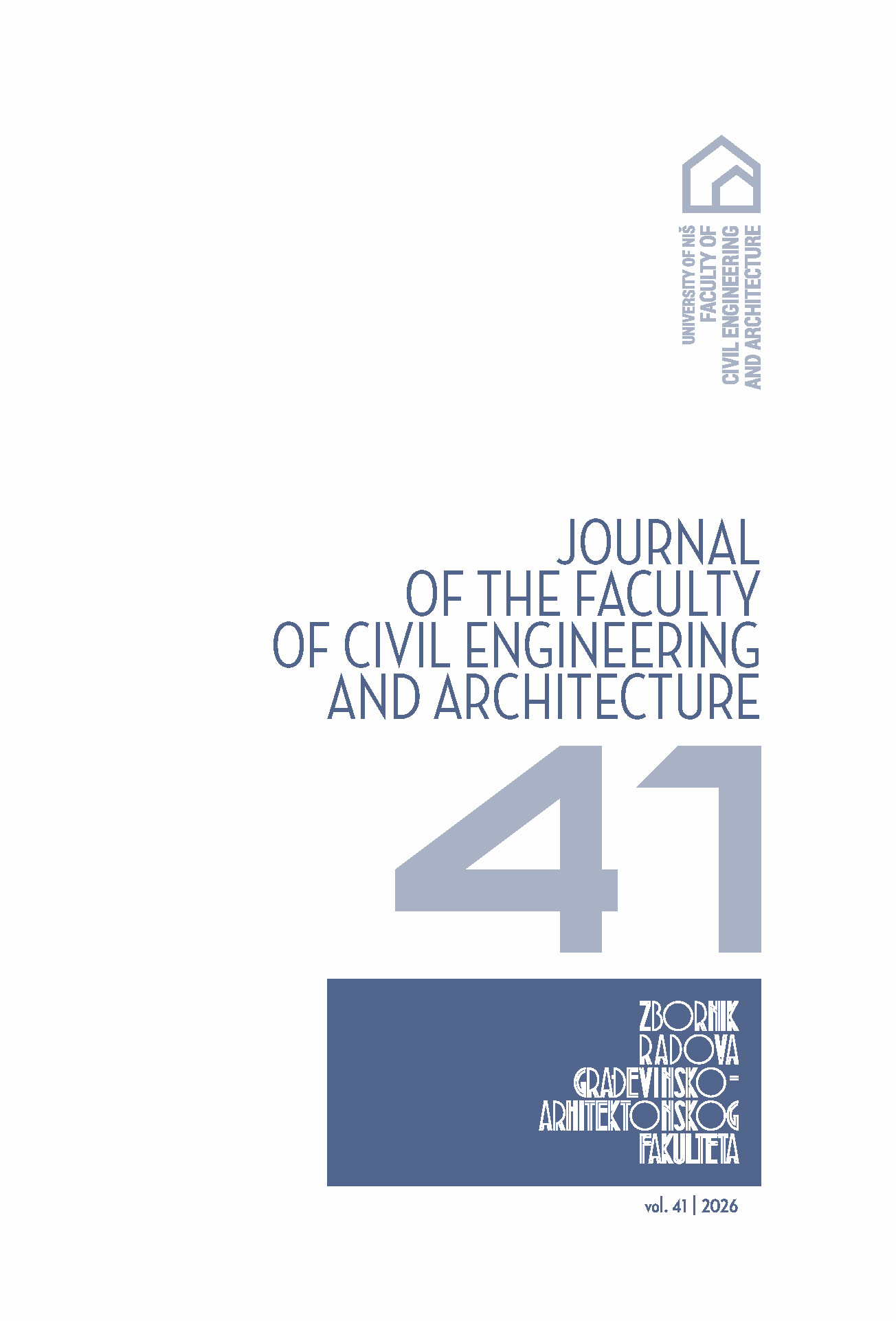 Journal of the Faculty of Civil Engineering and Architecture